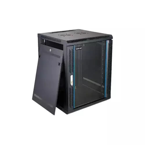 Safenet SNW6612 12U Wall Mount Network Cabinet with PDU - 0