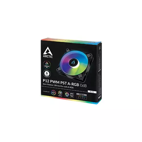 Arctic P12 PWM PST A-RGB 120 mm A-RGB PWM Fan with Cable Splitter - 1