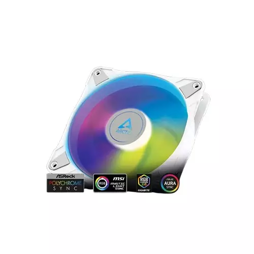 Arctic P14 PWM PST ARGB 140mm (1xFAN) Cooling Case Fan (White) - 0