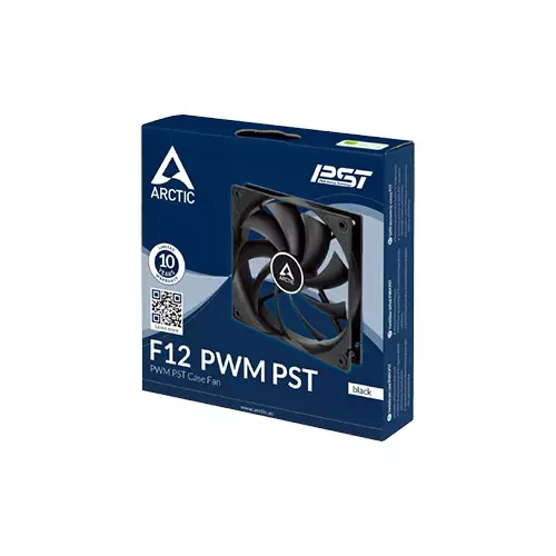 ARCTIC F12 PWM PST 120mm Quiet motor PC Case Fan (Black) - 0