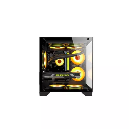 Monarch Mystery Box X5 Desktop Gaming Case (Black) - 2