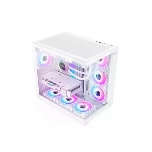 Monarch City Ranger X7 ARGB Mid-Tower ATX Desktop Case (white) - 2
