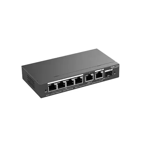 Ruijie RG-ES206GS-P 6-Port Gigabit Smart Cloud Managed PoE Switch - 1
