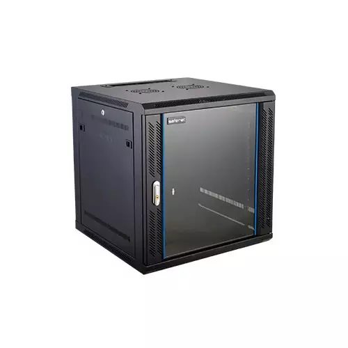Safenet SNW6409 9U Wall Mount Network Cabinet with PDU - 1