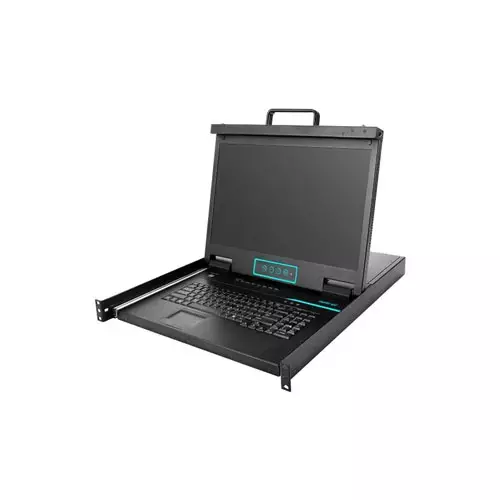 Safenet 8-Port TP KVM Switch Over IP with Short Depth 18.5" Widescreen LCD Panel