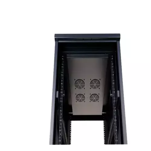 Safenet 42U Tempered Glass Door Floor Standing Server Cabinet - 2