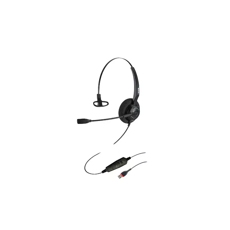 Inbertec UB200U Mono Wired USB Noise Cancelling Headphone - 1