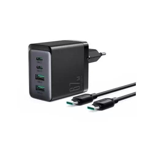 Joyroom JR-TCG02 GaN Ultra 4 in 1 67W Fast Charger With 100W Type-C Cable - 1