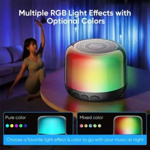 JOYROOM JR-ML03 Transparent RGB Bluetooth Wireless Speaker - 1