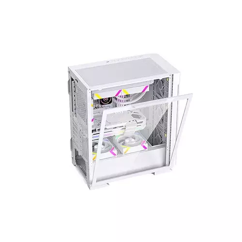 ARESZE KT02W E-ATX Mid-Tower Desktop Gaming Case - 1