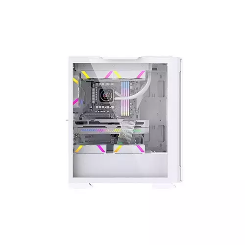 ARESZE KT02W E-ATX Mid-Tower Desktop Gaming Case - 2