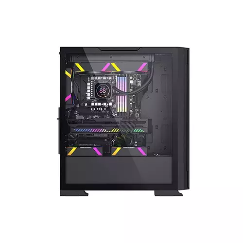 ARESZE KT02B  E-ATX Mid-Tower Desktop Gaming Case - 2