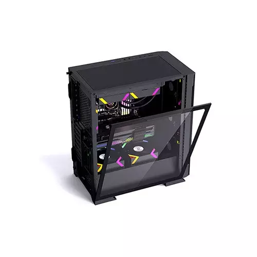ARESZE KT02B  E-ATX Mid-Tower Desktop Gaming Case - 3