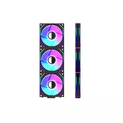 Jungle Leopard V2 120mm ARGB 3 in 1 Case Fan (Black) - 4