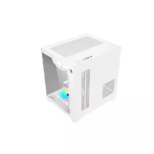 ARS LEGEND 171 V2 ARGB M-ATX Desktop Gaming Case (White) - 2