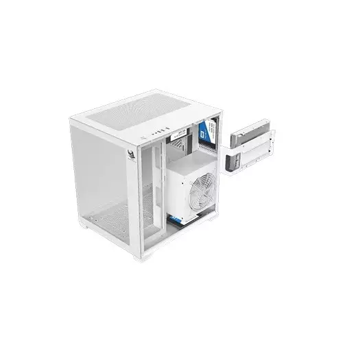 ARS LEGEND 171 V2 ARGB M-ATX Desktop Gaming Case (White) - 3