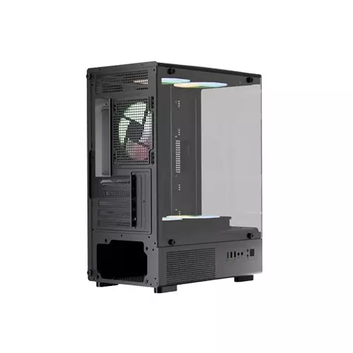 ARS Snow J-330-1 ARGB M-ATX Mid Tower Desktop Gaming Case (Black) - 3