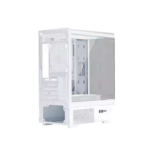 ARS Snow J-330-1 ARGB M-ATX Mid Tower Desktop Gaming Case (White) - 2
