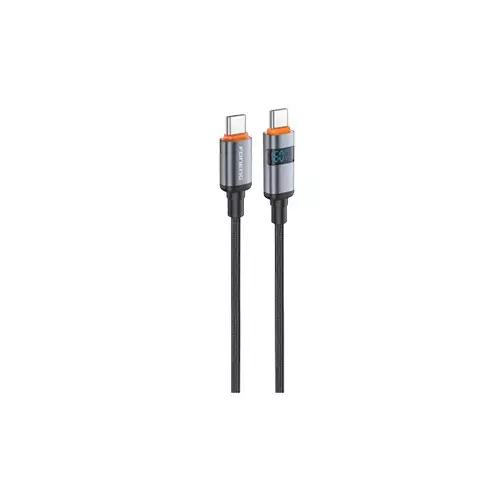 FONENG X116 1.2M 60W Aluminum Alloy Braided Type-C To C Cable With Power Display