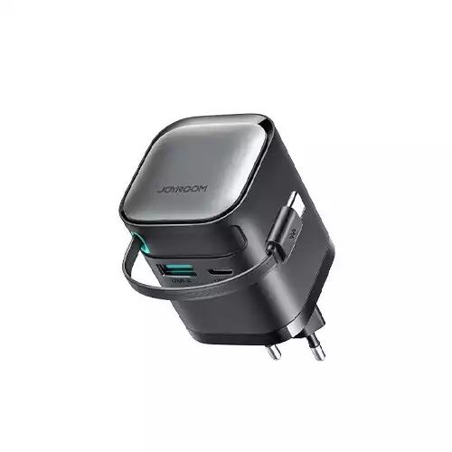 JOYROOM JR-TCL02EU GaN 65W Charger with Retractable Cable