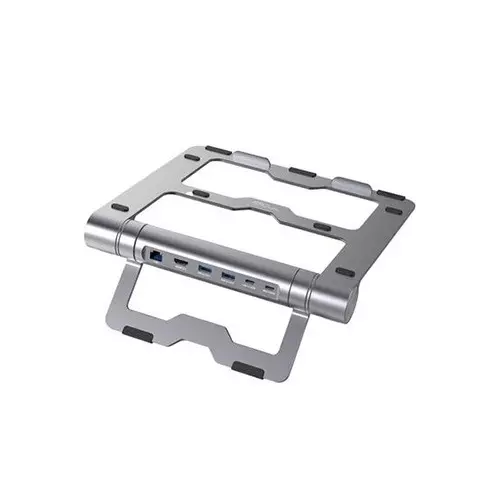 Vyvylabs Wisdom Series VHW06-GY Laptop Stand 6-in-1 Multifunctional HUB Docking Station - 2