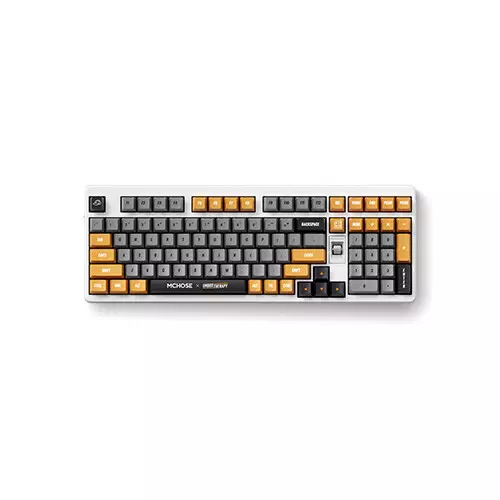 MCHOSE UT98 Retro Therapy Tri-Mode Gaming Keyboard - Silent Peach V3 Switch 