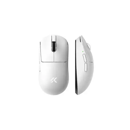 MCHOSE A7 V2 Ultra Plus Lightweight Wireless Gaming Mouse with Magnetic Charging Dock - White