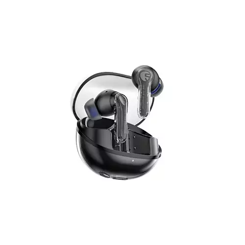 Soundpeats Clear Transparent Black BT5.3 Wireless Earbuds