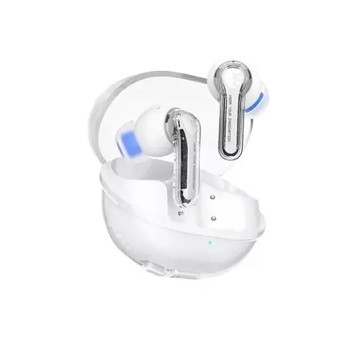 Soundpeats Clear Transparent White BT5.3 Wireless Earbuds