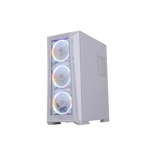 Virtu MI2W Glass ATX Tower Gaming Case (White) - 2
