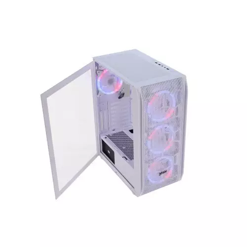 Virtu Y03 Mesh ATX Tower Gaming Case (White) - 1
