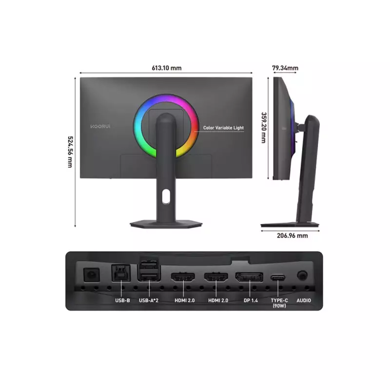 KOORUI S2741LM 27-inch UHD 160Hz/FHD 320Hz Dual-Mode IPS Gaming Monitor - 2