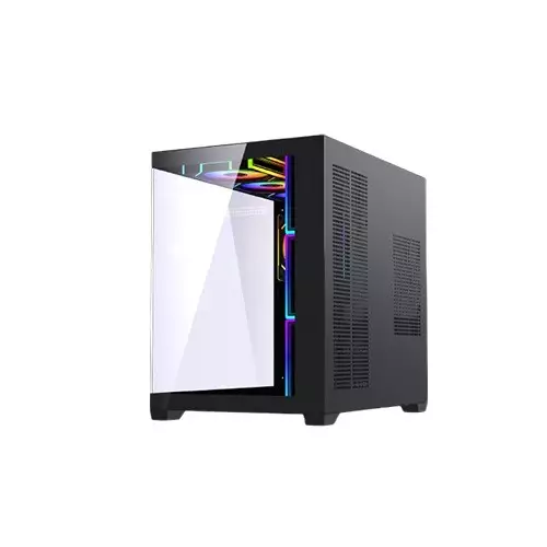 Maxcool PANDA MC7 Mid-Tower ATX Gaming Black Computer Case With 7 Infinity ARGB Fans - 4