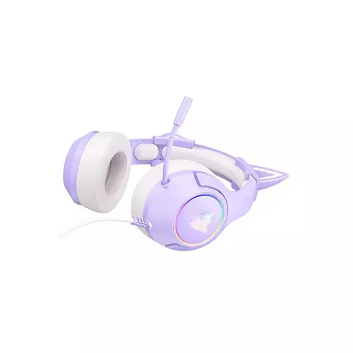 ONIKUMA K9 RGB Stereo Gaming Headset with Cat Ears (Purple) - 3