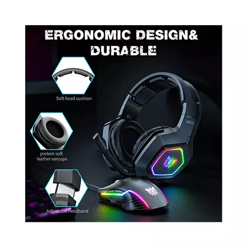 ONIKUMA K10 RGB Professional Wired Gaming Headset - 4
