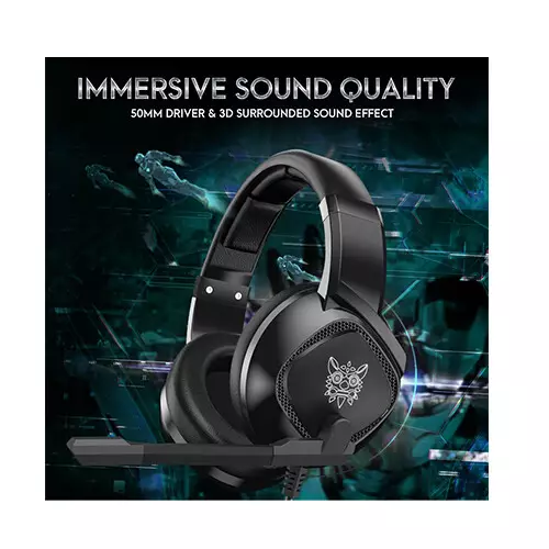 ONIKUMA K19 RGB Gaming Headphone (Black) - 2