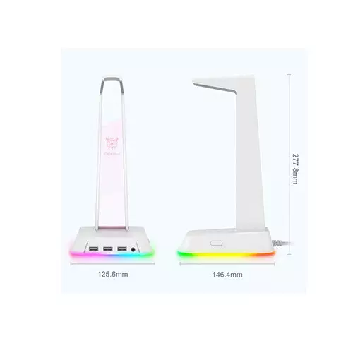 ONIKUMA ST-2 RGB Gaming White Headphone Stand - 1