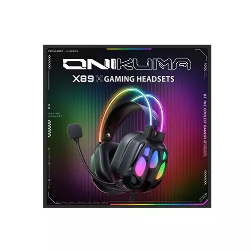 ONIKUMA X89 RGB Wired Headphone with Microphone - 1