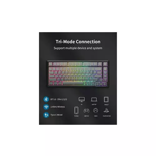 ONIKUMA G83 Tri-Mode RGB Mechanical Keyboard - 1