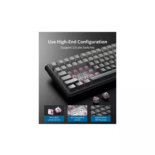 ONIKUMA G83 Tri-Mode RGB Mechanical Keyboard - 2