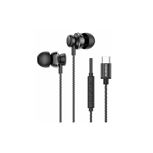 FONENG T67 Type-C Heavy Bass In-Ear Wired Earphone - 1