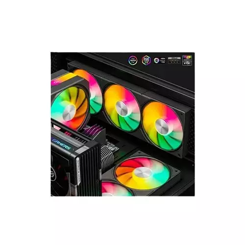 UpHere U3KC3 360mm Single Frame ARGB Black Case Cooling Fan - 3