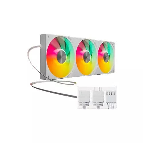 UpHere U3TC3 ARGB All-in-One White Case Fan - 1