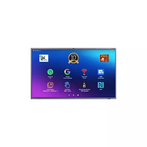 Horion 65M6APro 65" 4K UHD Interactive Flat Panel Display With 48MP WebCam & Microphone