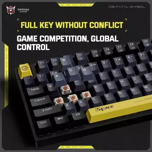 Onikuma G38 RGB Wired 98-key Gaming Mechanical Keyboard - 3
