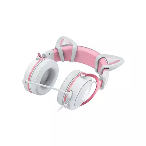 ONIKUMA X10 Pink Cat Ears Stereo Noise Cancellation Gaming Headset - 3