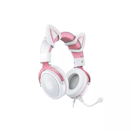 ONIKUMA X10 Pink Cat Ears Stereo Noise Cancellation Gaming Headset - 4