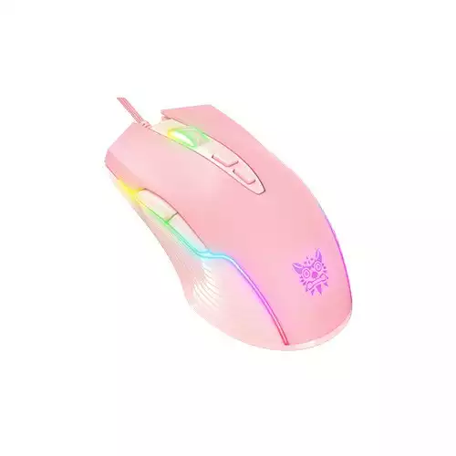 Onikuma CW905 RGB 2.4GHz Wireless Gaming Mouse Pink
