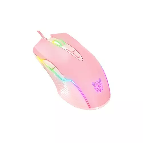 Onikuma CW905 RGB 2.4GHz Wireless Gaming Mouse Pink
