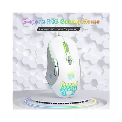 ONIKUMA CW902 RGB Wired Gaming Mouse (White) - 1